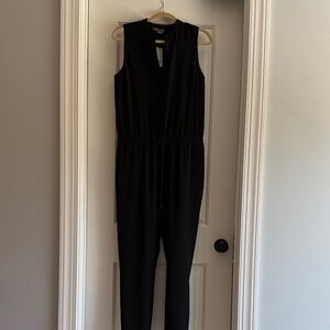 Vince Black Sleeveless Jumpsuit